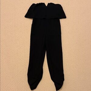 Chic Black Strapless Jumpsuit
